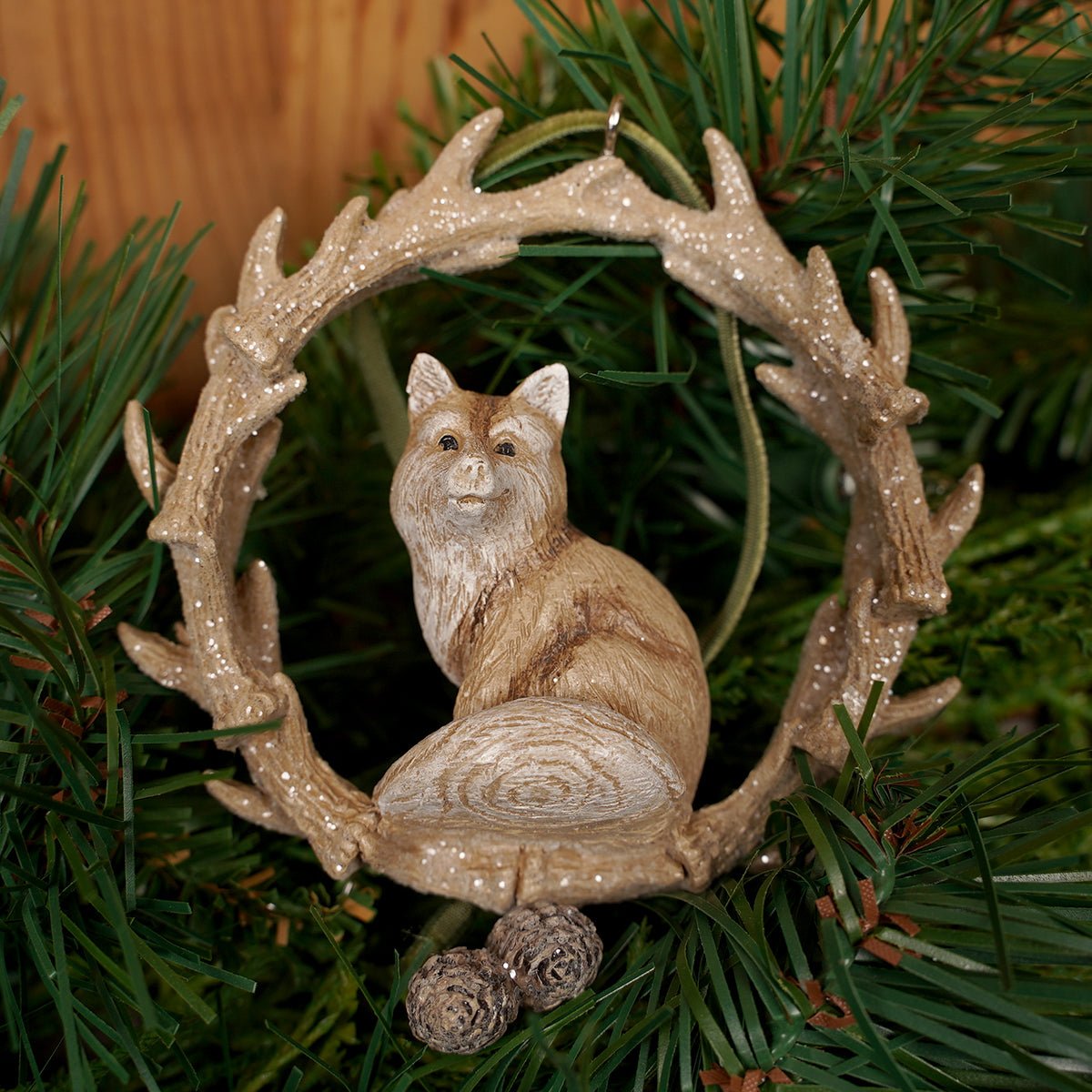 Woodland Antler Wreath Ornament