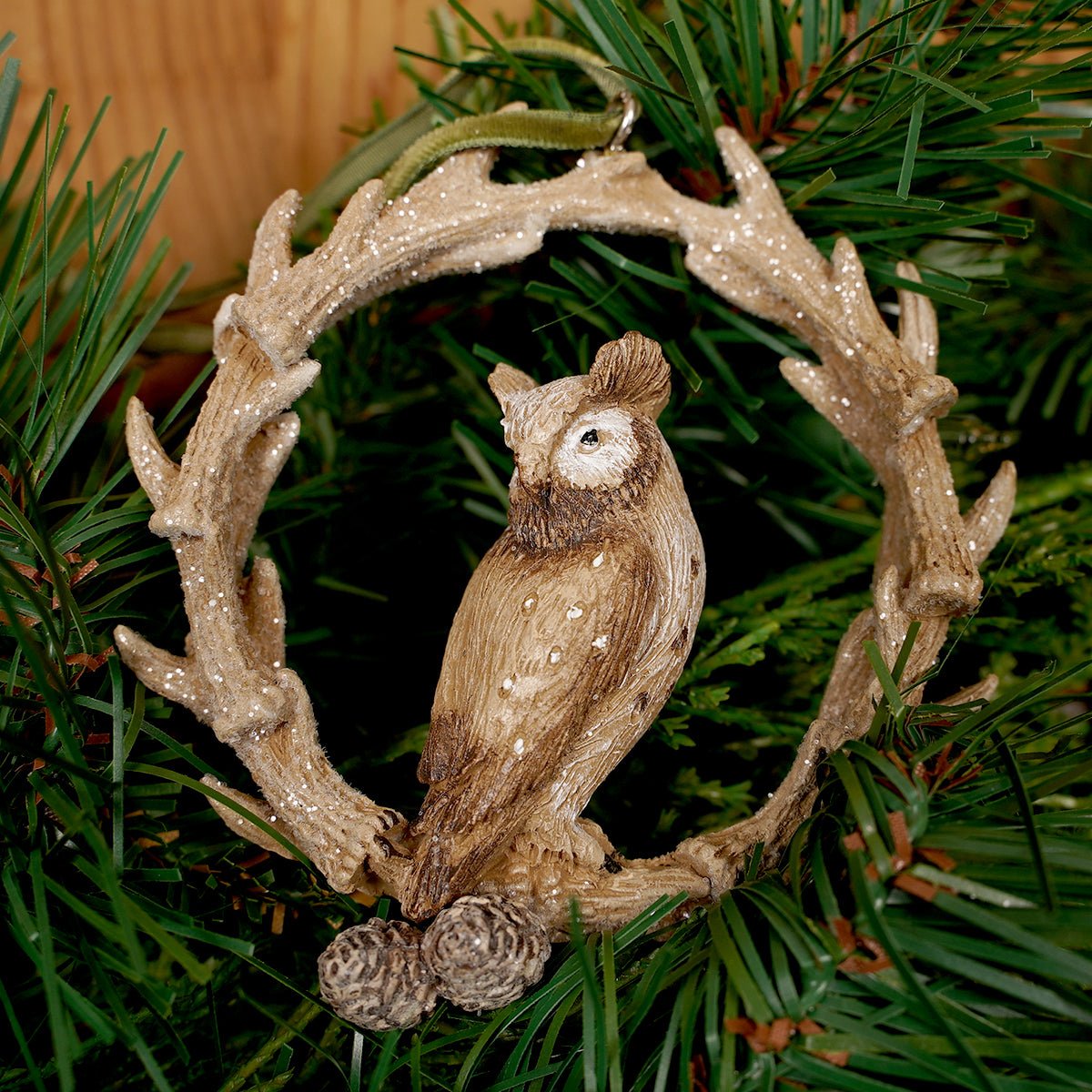 Woodland Antler Wreath Ornament