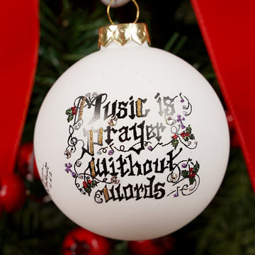 Music is Prayer without Words Ornament
