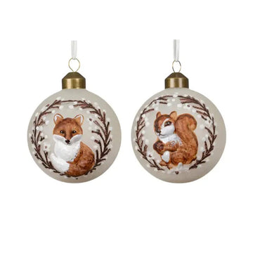 Woodland Animal Ball Ornament