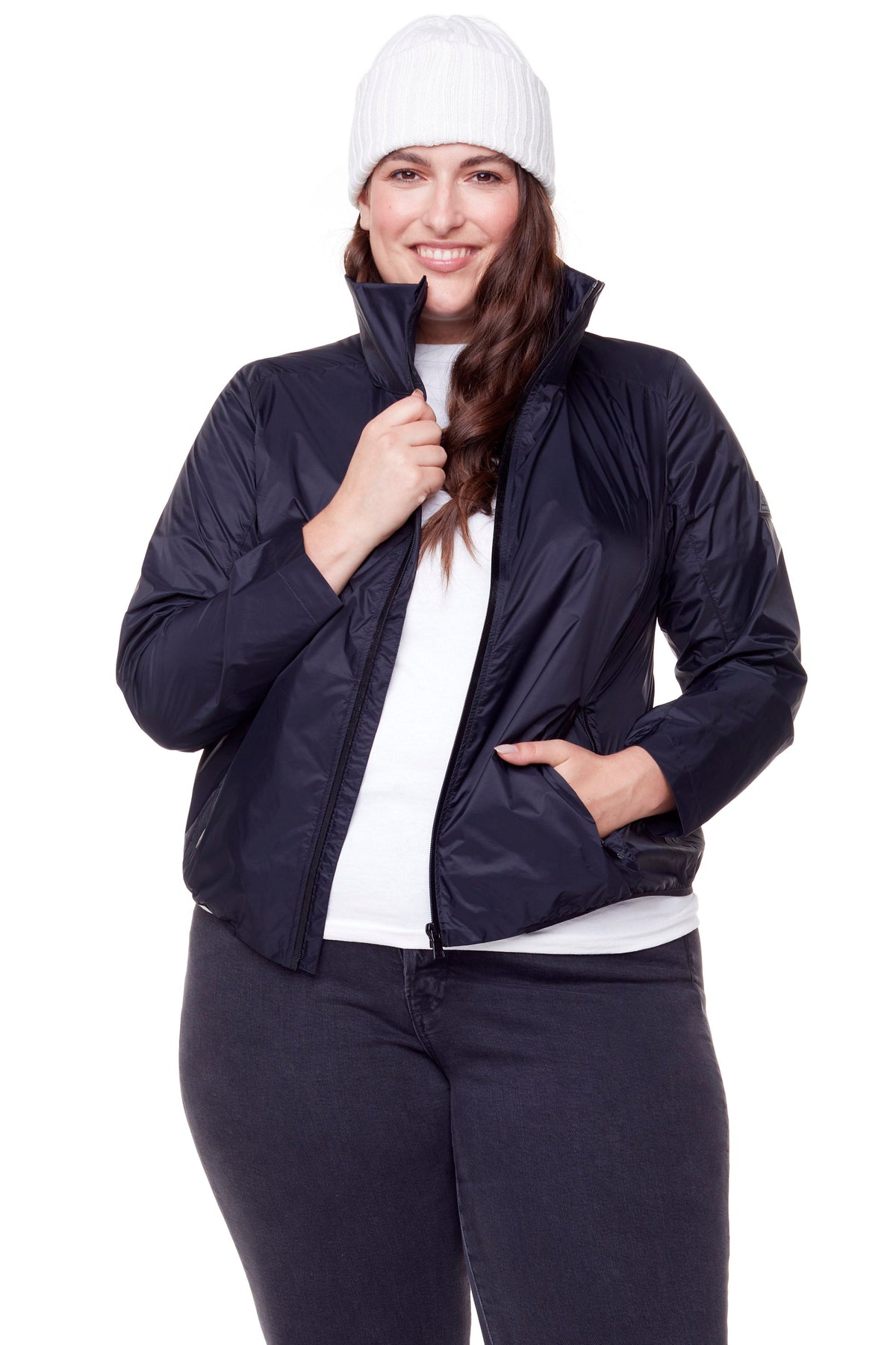 PELLY PLUS | WOMEN'S (RECYCLED) ULTRALIGHT WINDSHELL JACKET, BLACK (PLUS SIZE)
