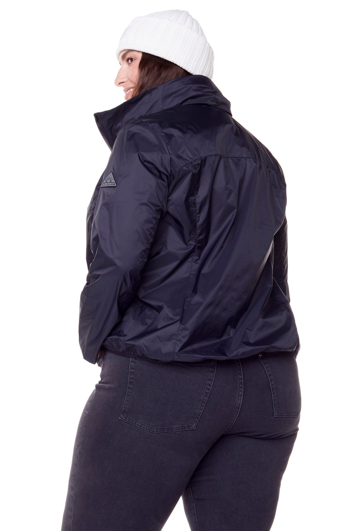 PELLY PLUS | WOMEN'S (RECYCLED) ULTRALIGHT WINDSHELL JACKET, BLACK (PLUS SIZE)