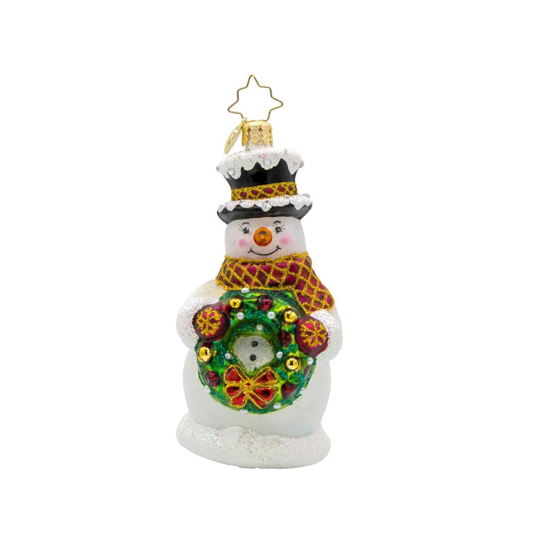 Snowman Merry Mittens Radko Ornament