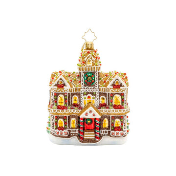 Gingerbread Manor Radko Christmas Ornament