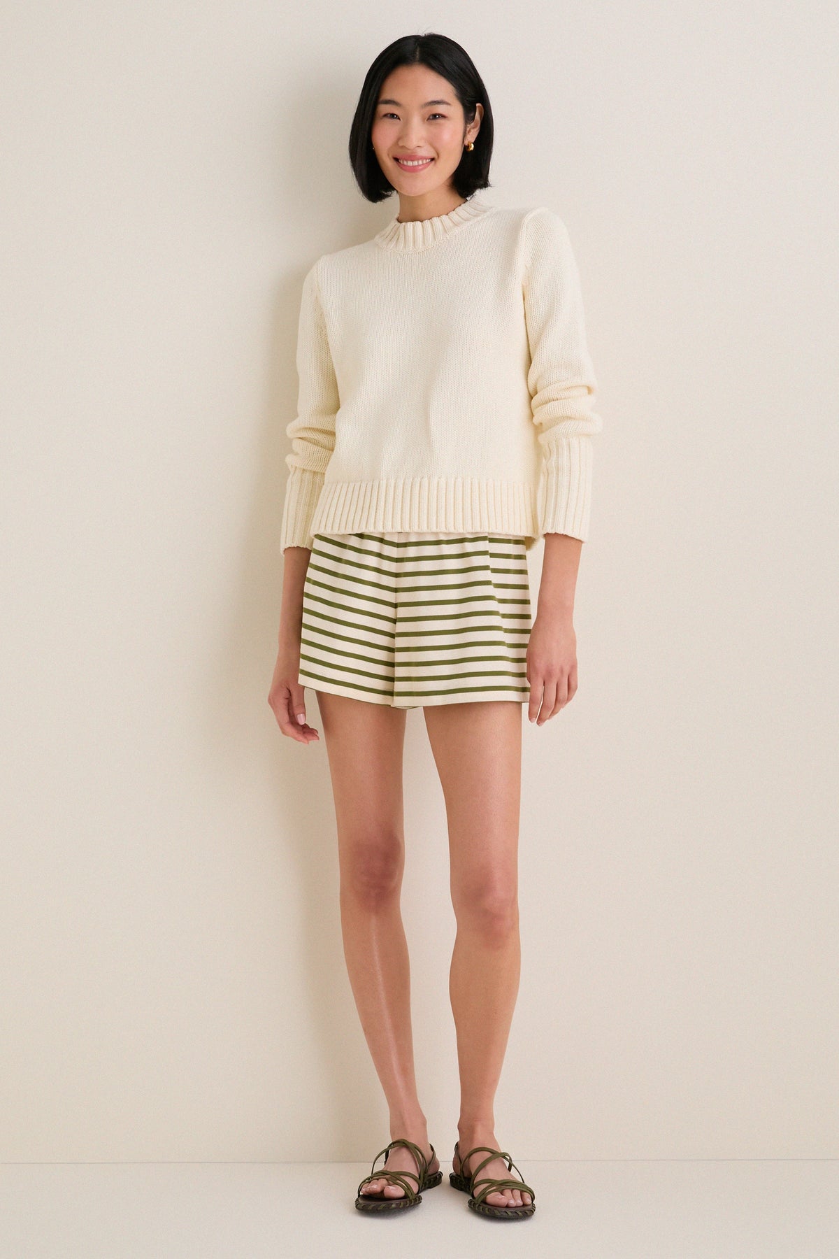 Ivory Cotton William Crewneck