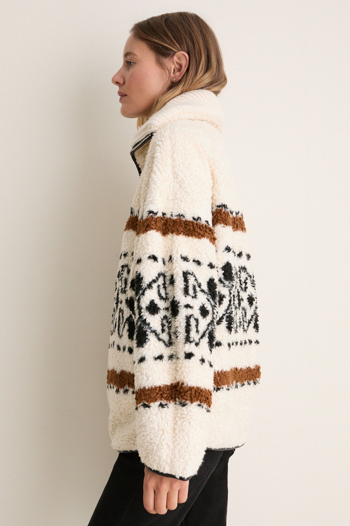 Ecru Graphic Marner Pullover