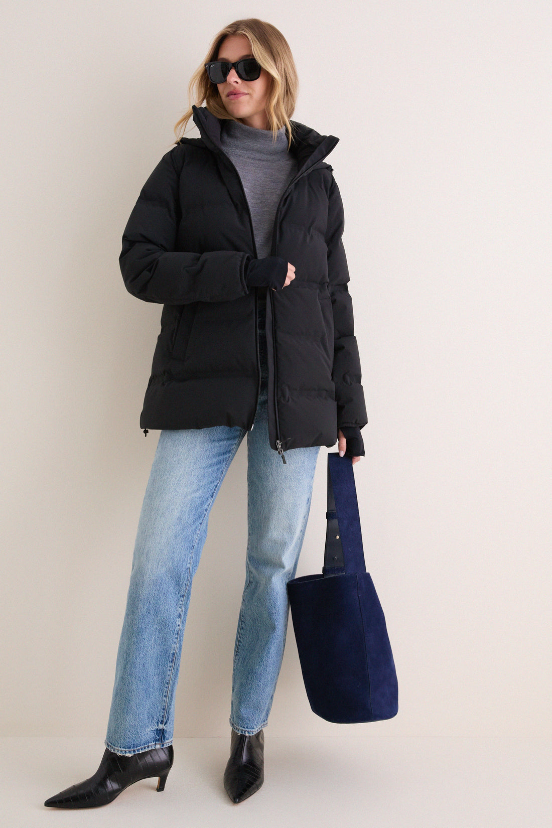 Black New Impact Quilted Waterproof Jacket