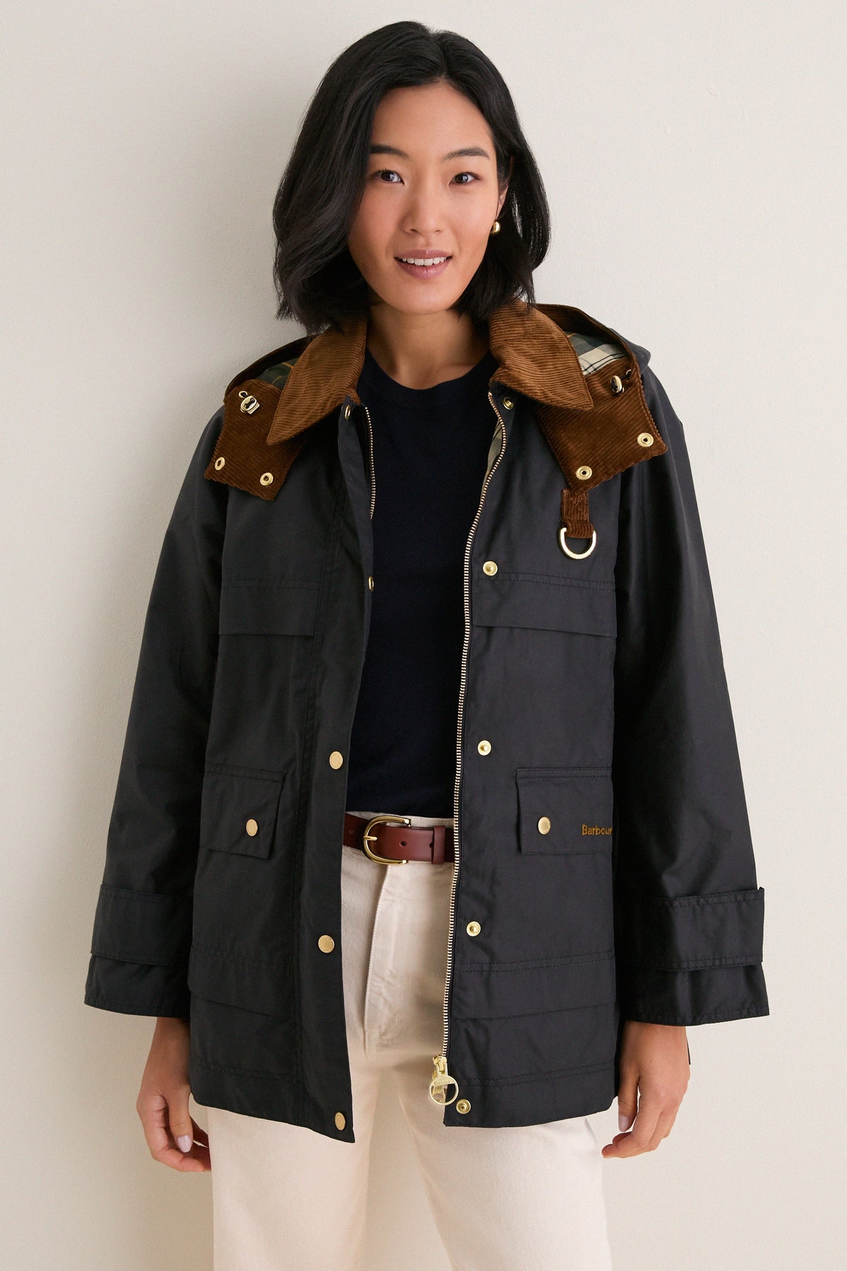 Exclusive Navy and Ancient Wrenwood Wax Jacket