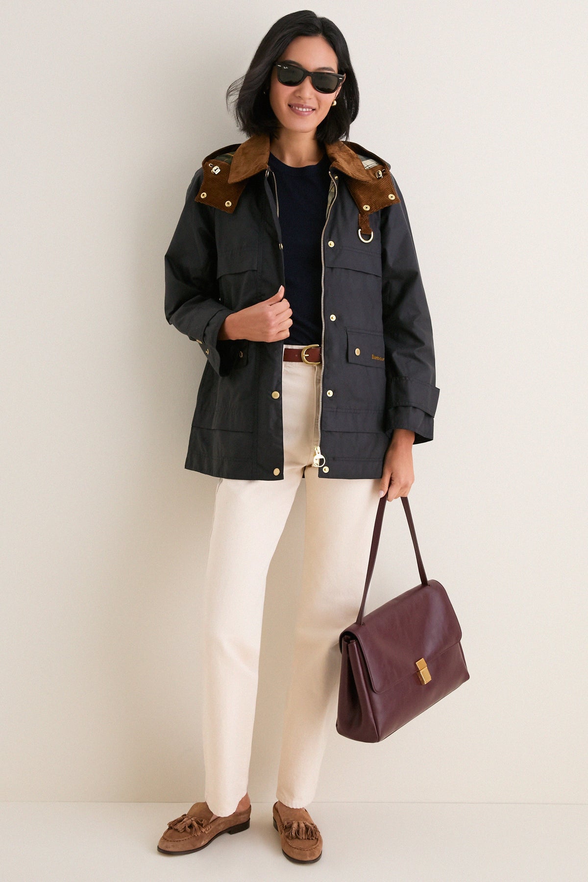 Exclusive Navy and Ancient Wrenwood Wax Jacket