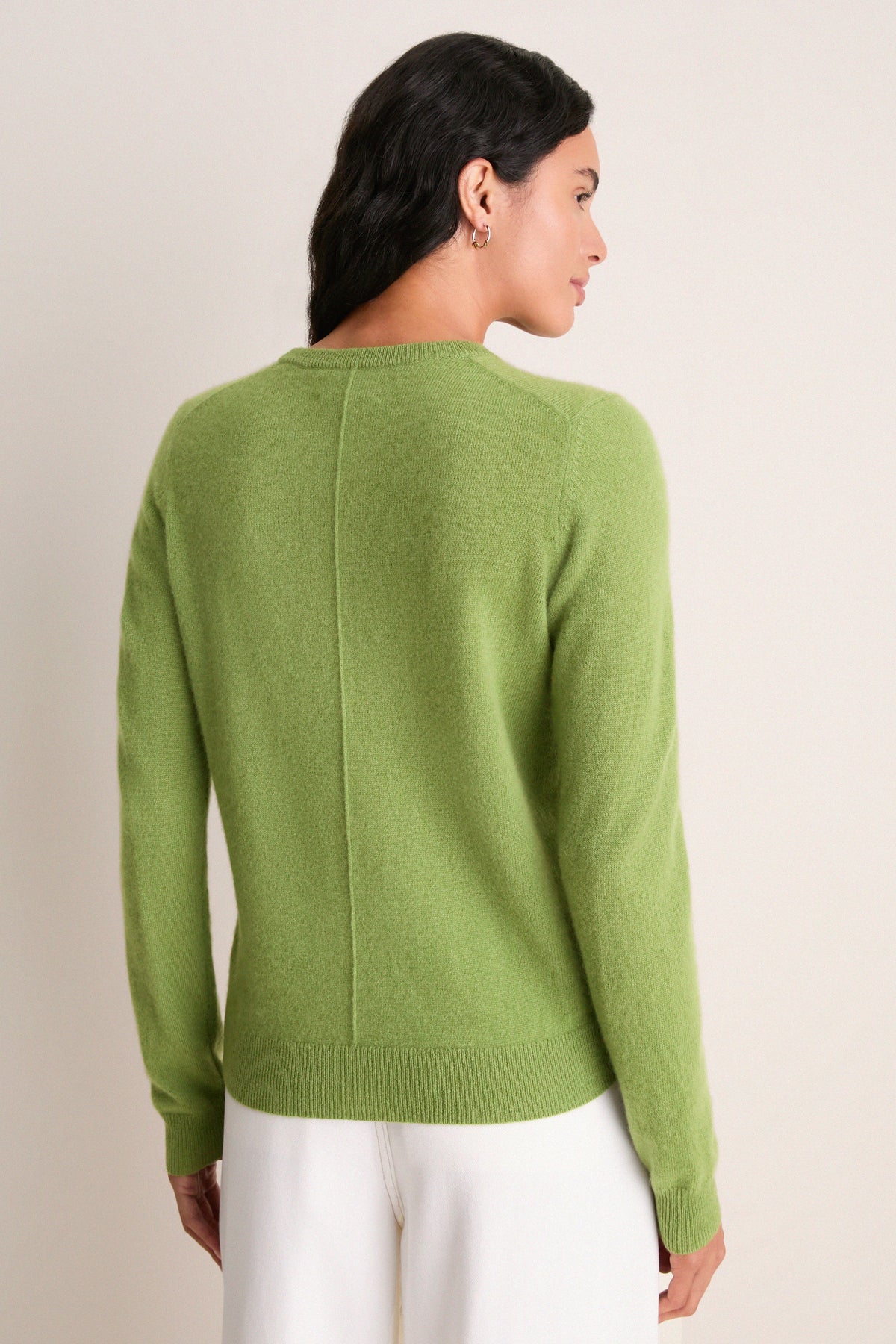 Peridot Cashmere Elizabeth Crewneck