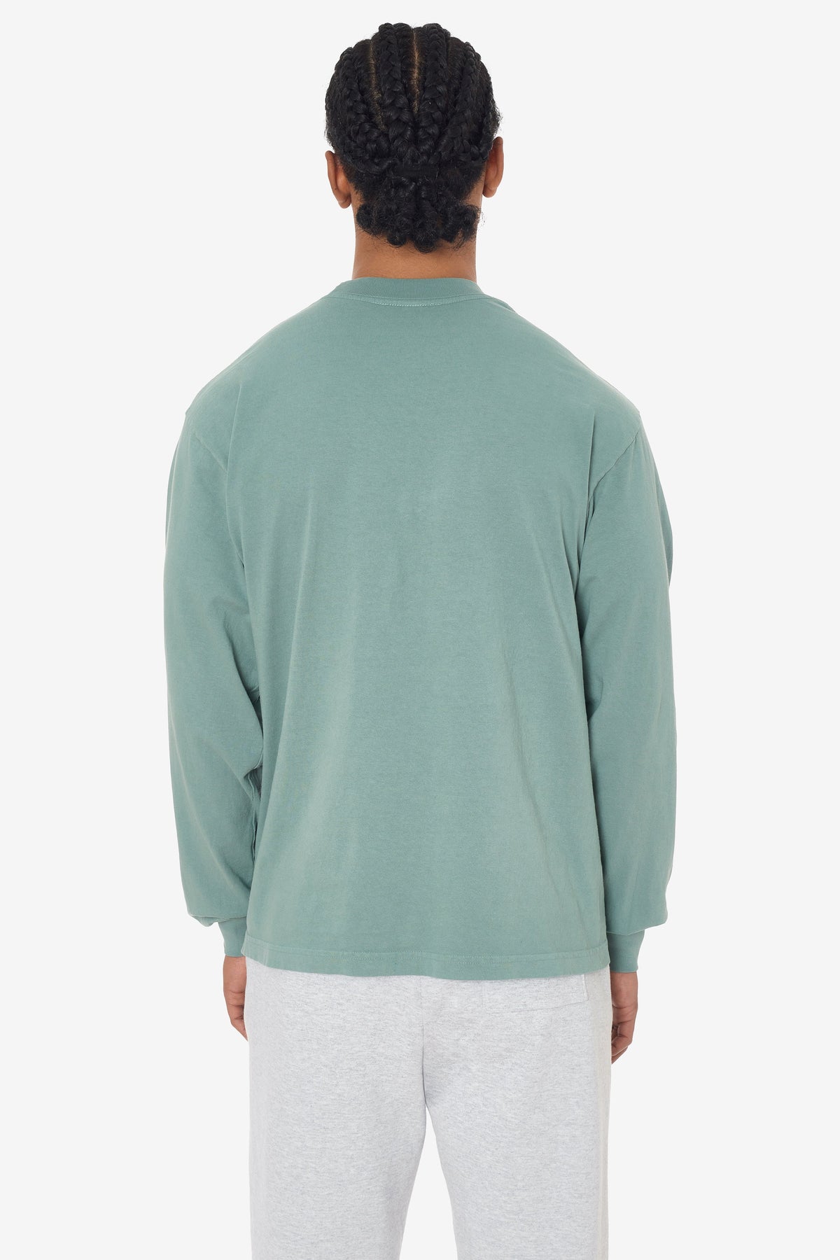 1807GD - 6.5oz Long Sleeve Garment Dye Crew Neck T-Shirt