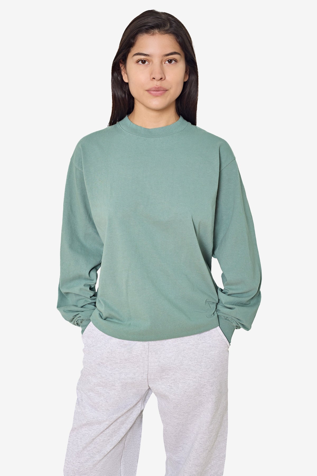 1807GD Unisex - 6.5oz Long Sleeve Garment Dye Crew Neck T-Shirt