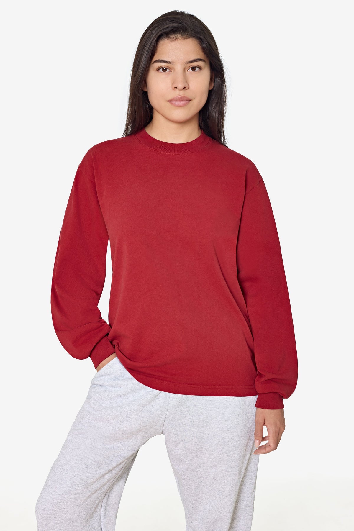 1807GD Unisex - 6.5oz Long Sleeve Garment Dye Crew Neck T-Shirt