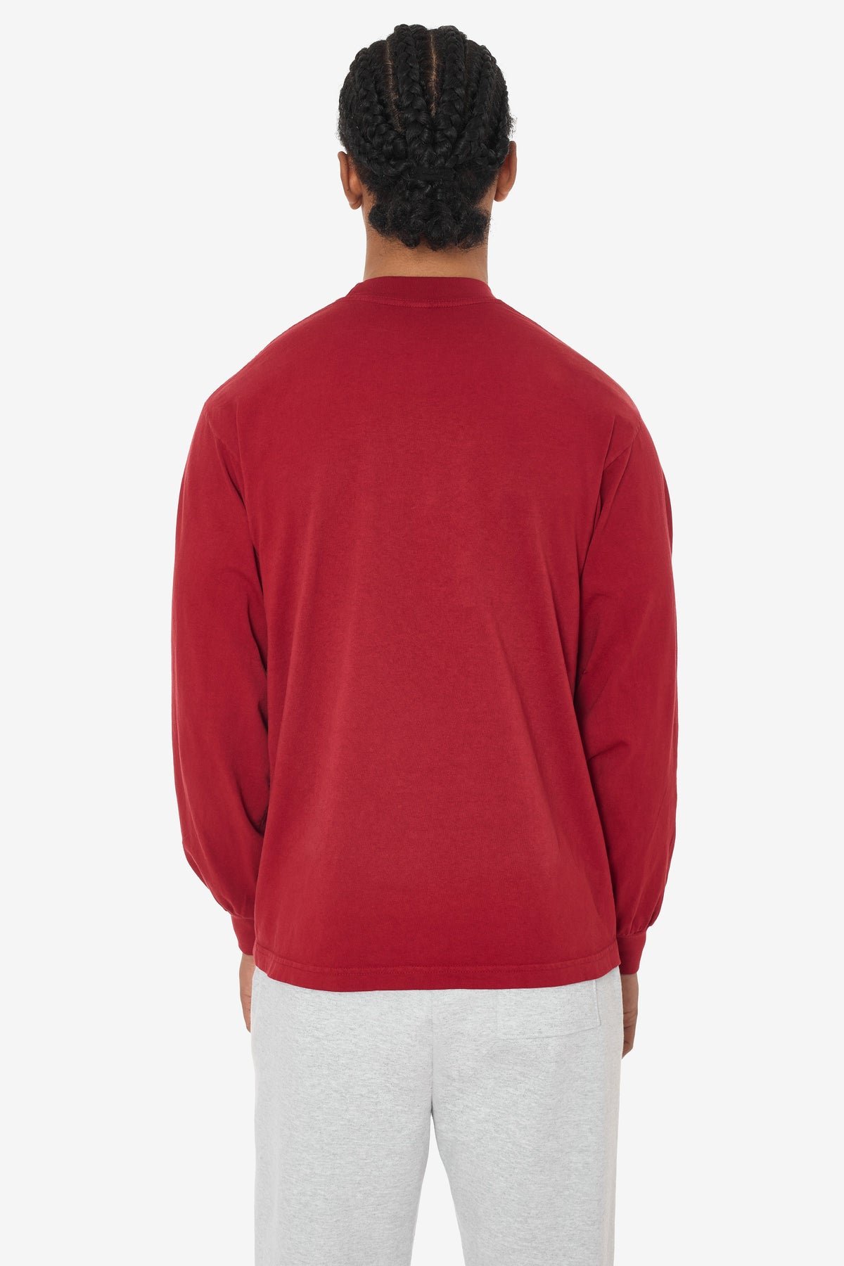 1807GD - 6.5oz Long Sleeve Garment Dye Crew Neck T-Shirt