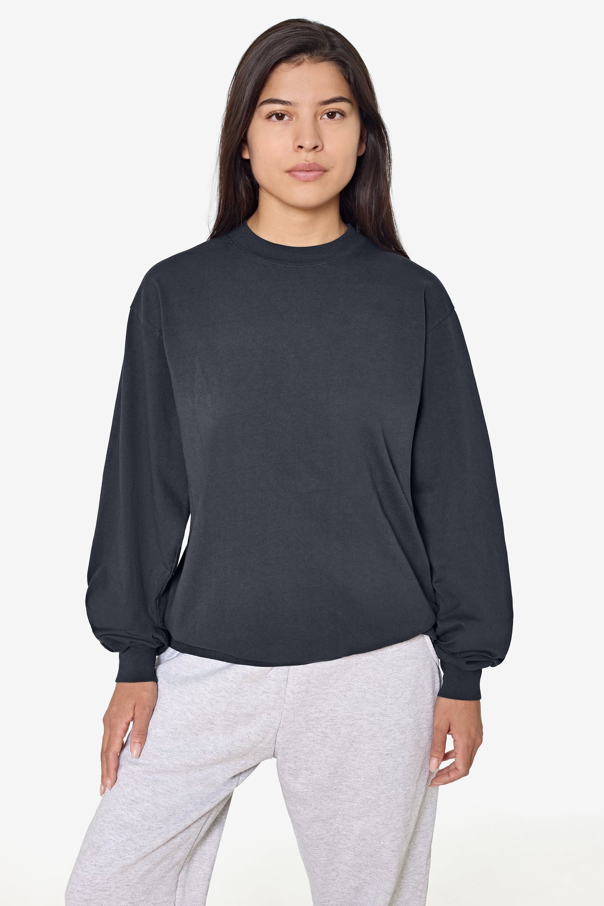 1807GD Unisex - 6.5oz Long Sleeve Garment Dye Crew Neck T-Shirt