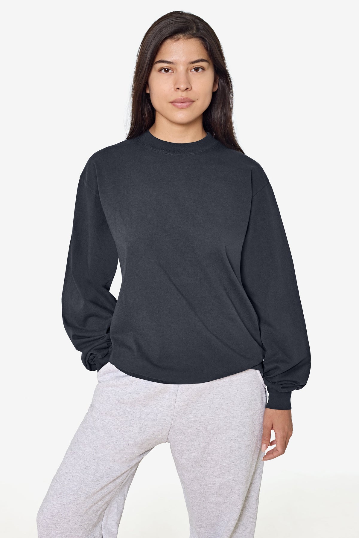 1807GD Unisex - 6.5oz Long Sleeve Garment Dye Crew Neck T-Shirt