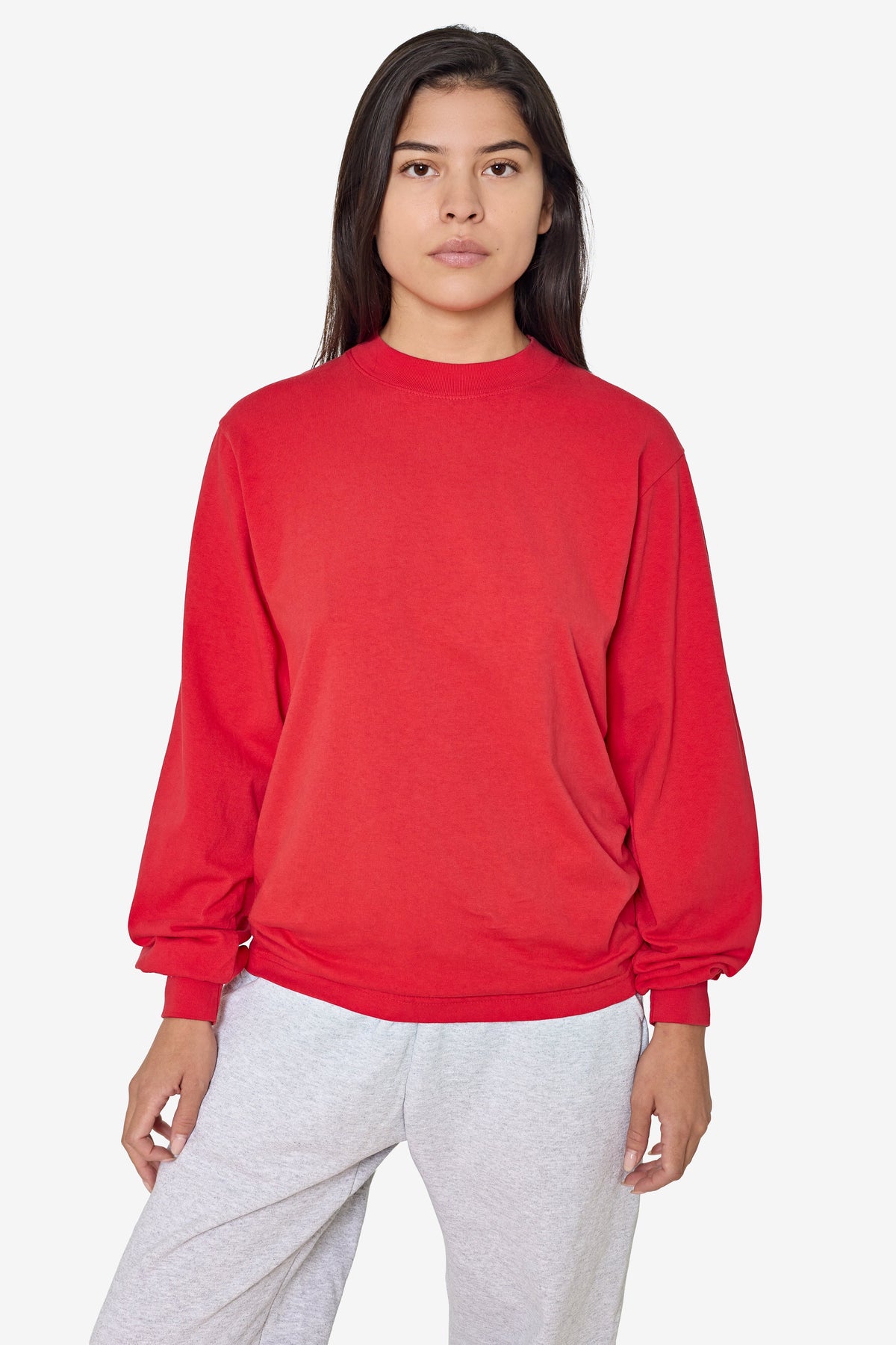 1807GD - 6.5oz Long Sleeve Garment Dye Crew Neck T-Shirt