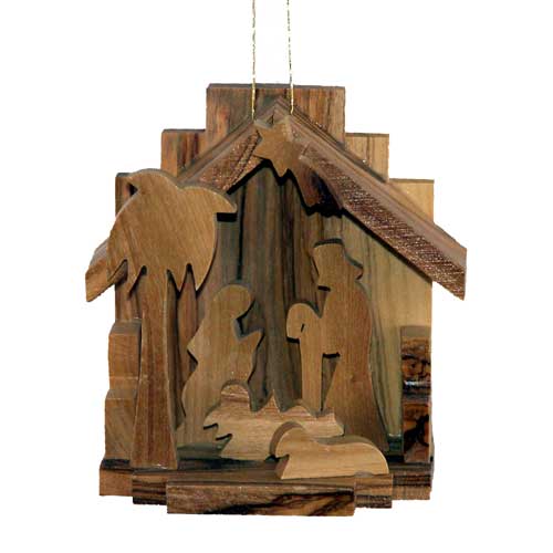 Olivewood Medium Grotto Ornament