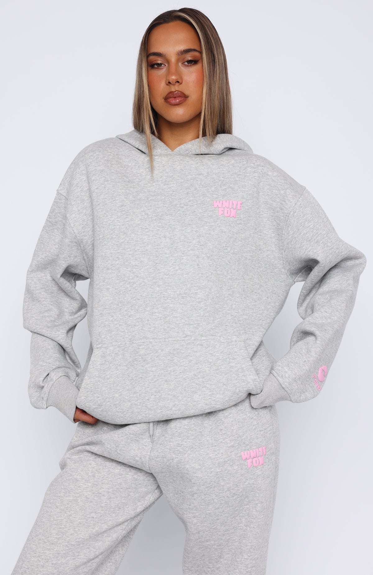 11th Street Keeping It Real Oversized Hoodie Jelly Bean