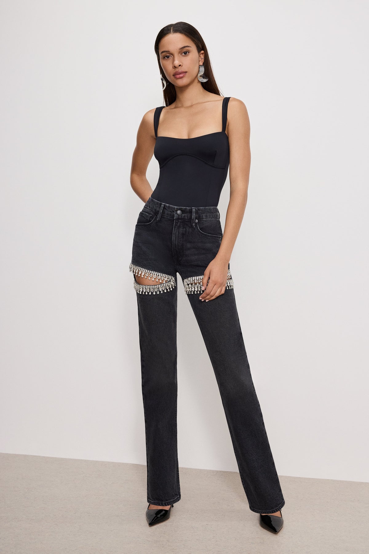 SWEETHEART SCULPTING TANK BODYSUIT | BLACK001