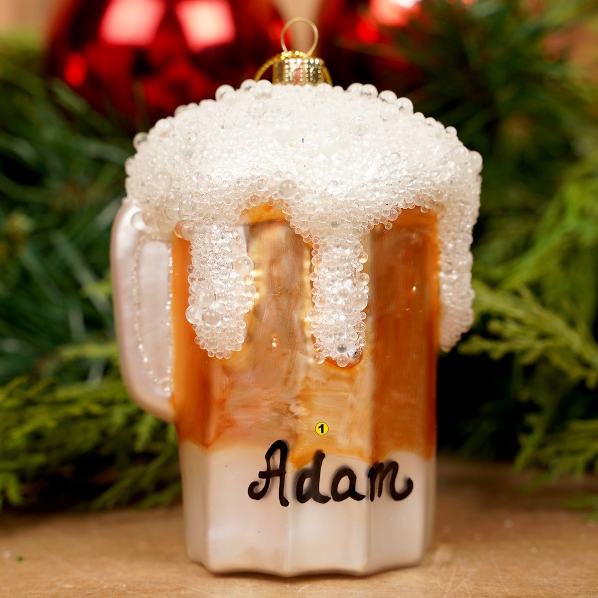 Glass Beer Mug Christmas Ornament
