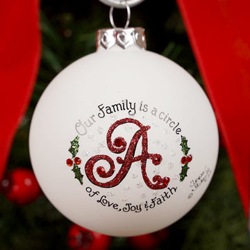Family is a Circle A Christmas Ornament