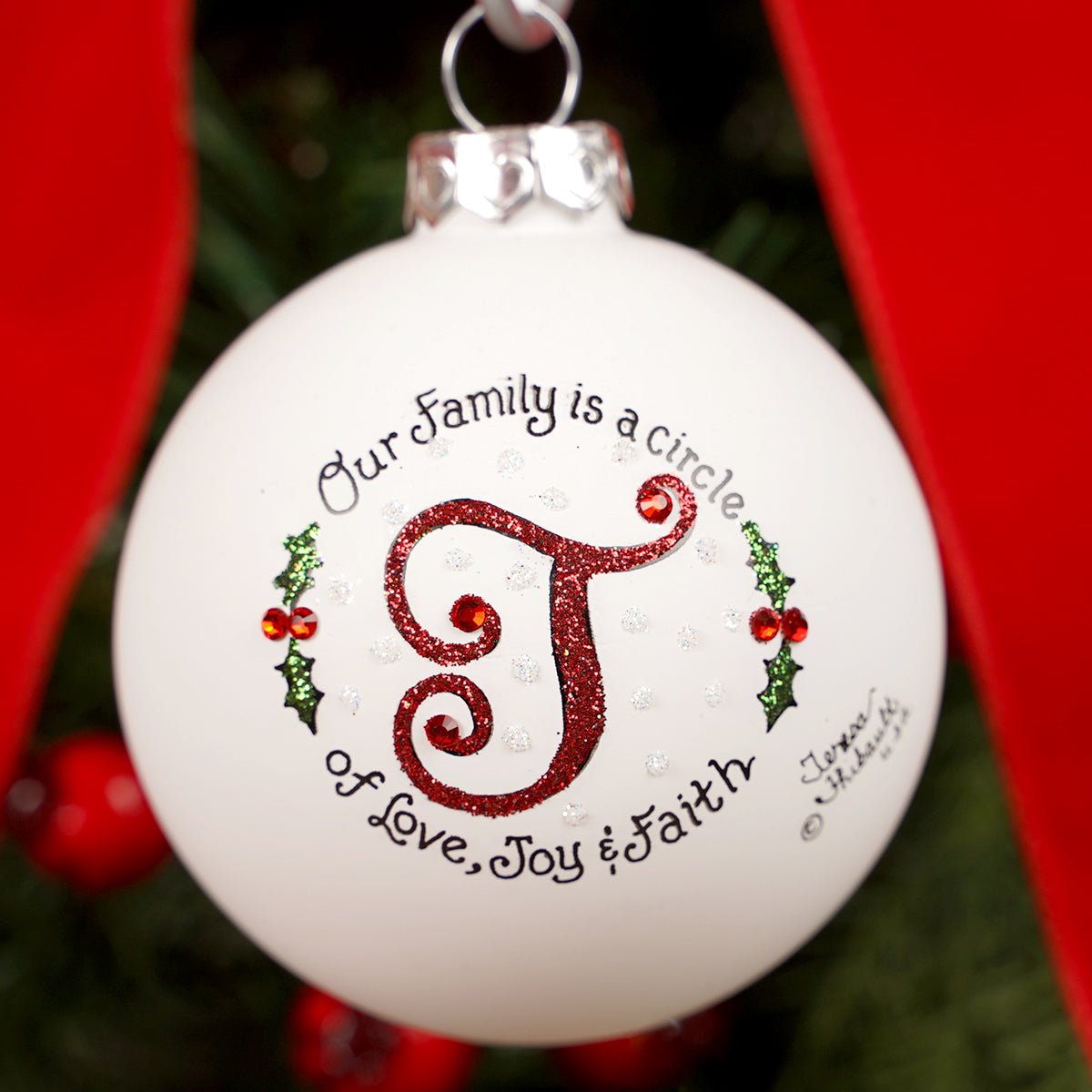 Family is a Circle T Christmas Ornament