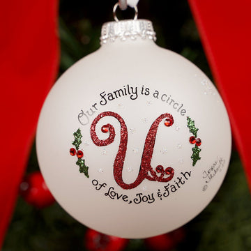 Family is a Circle U Christmas Ornament