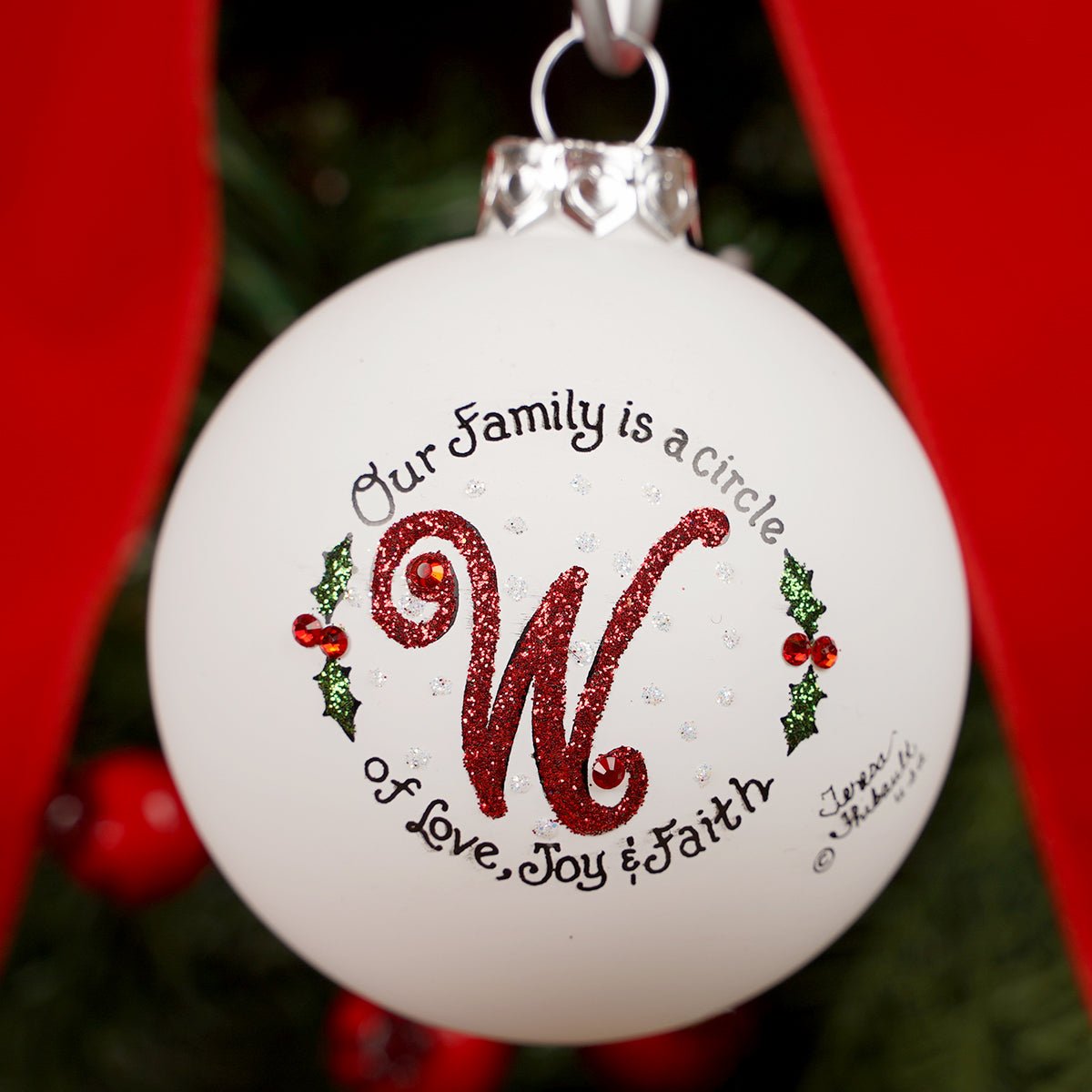 Family is a Circle W Christmas Ornament