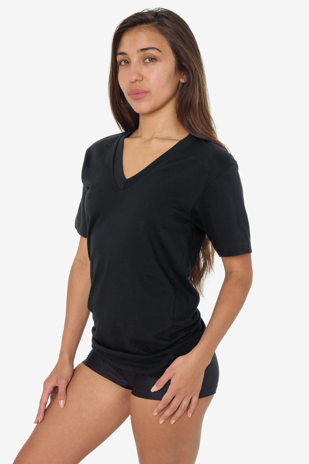 24056 - Fine Jersey V-Neck T-Shirt