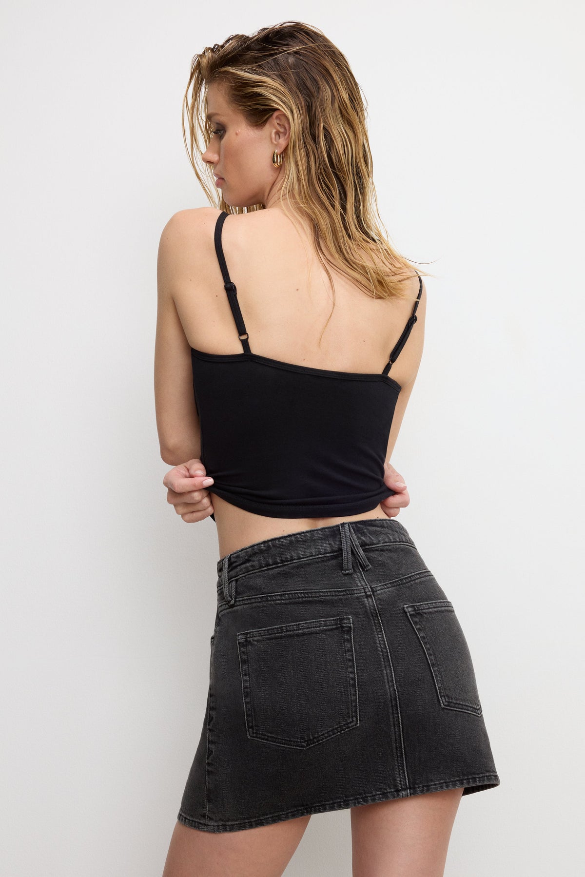 SUPER STRETCH JERSEY BUSTIER | BLACK001
