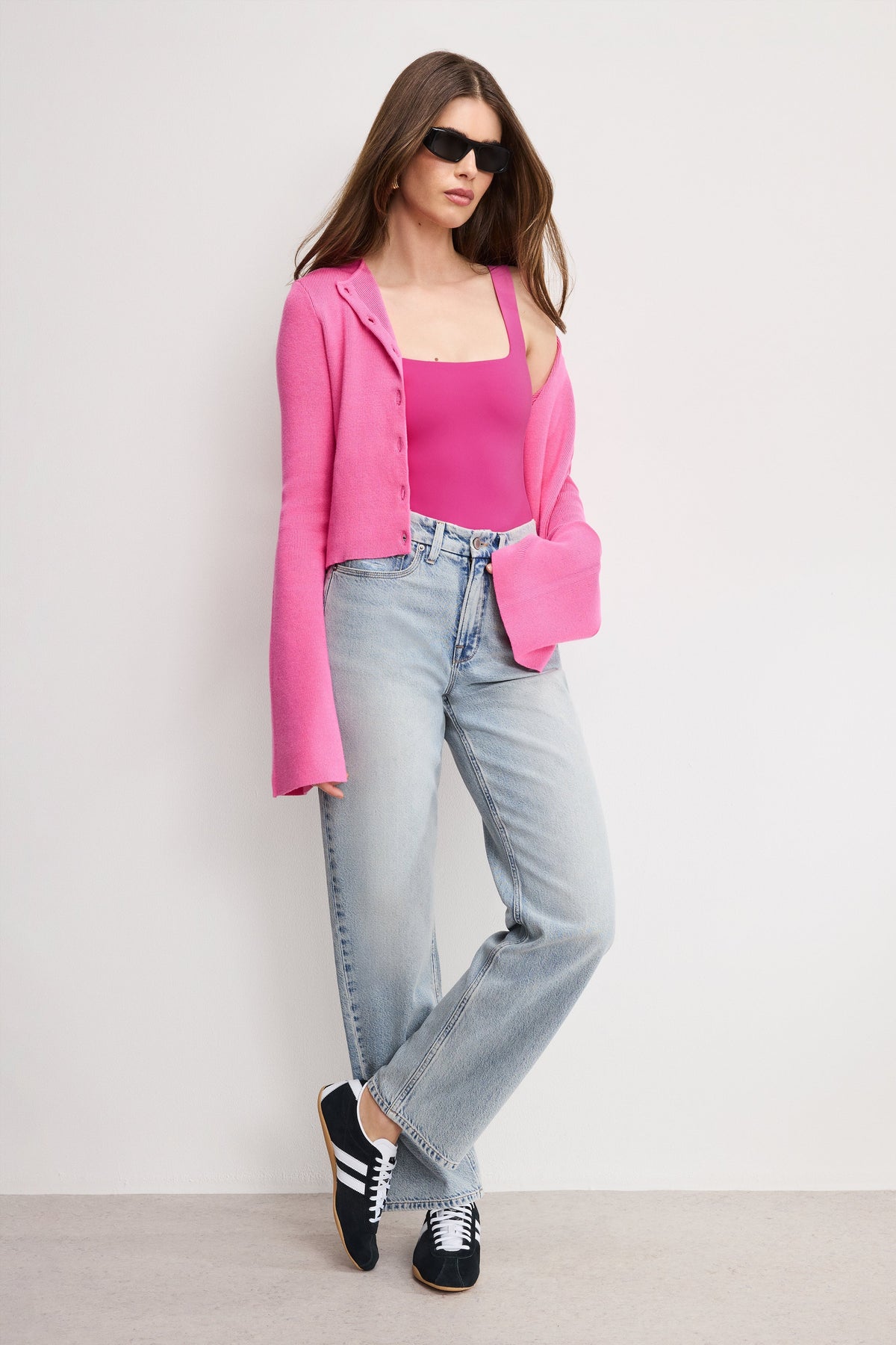 SCULPTING MODERN TANK BODYSUIT | FUSCHIA002
