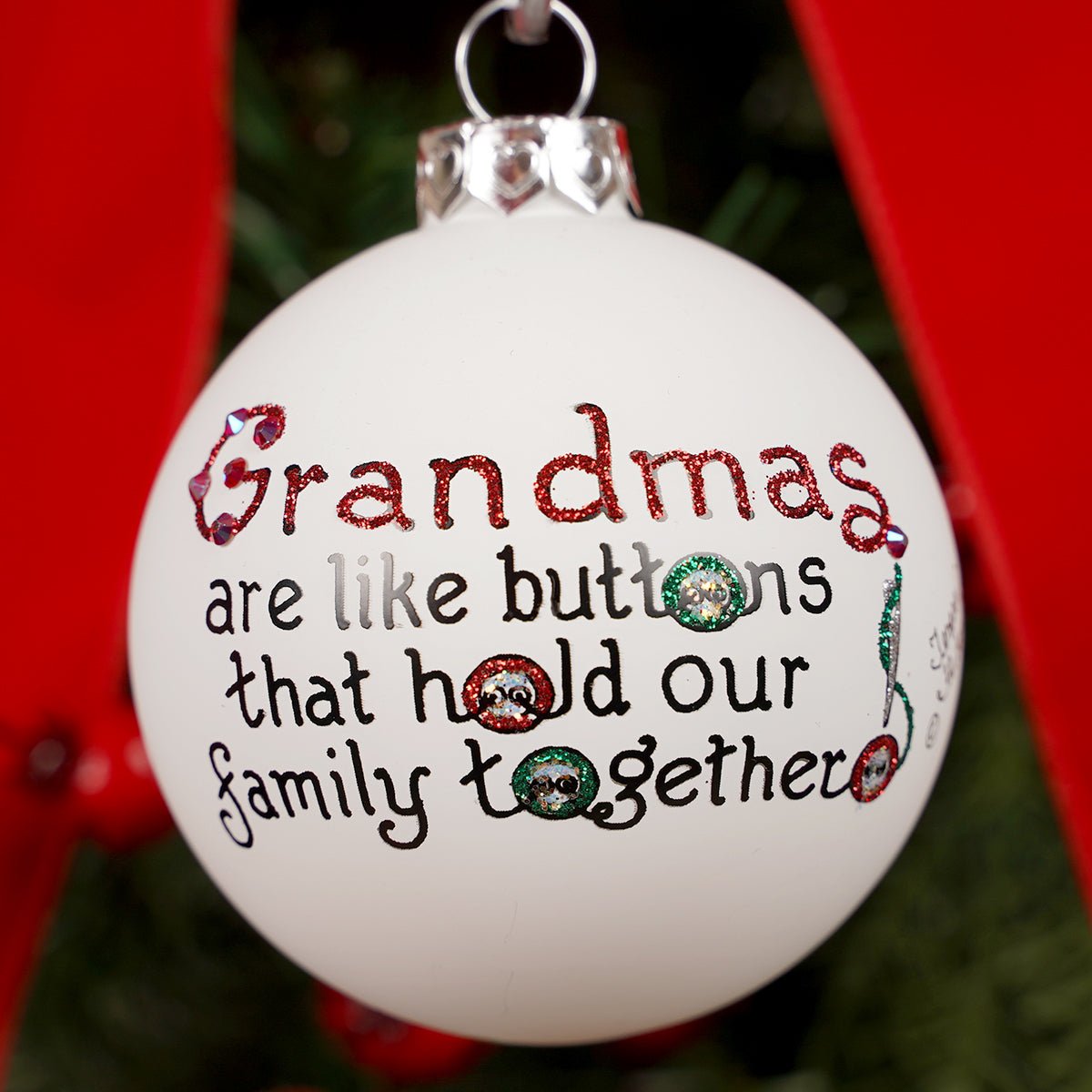 Grandmas are Like Buttons Ornament