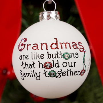 Grandmas are Like Buttons Ornament