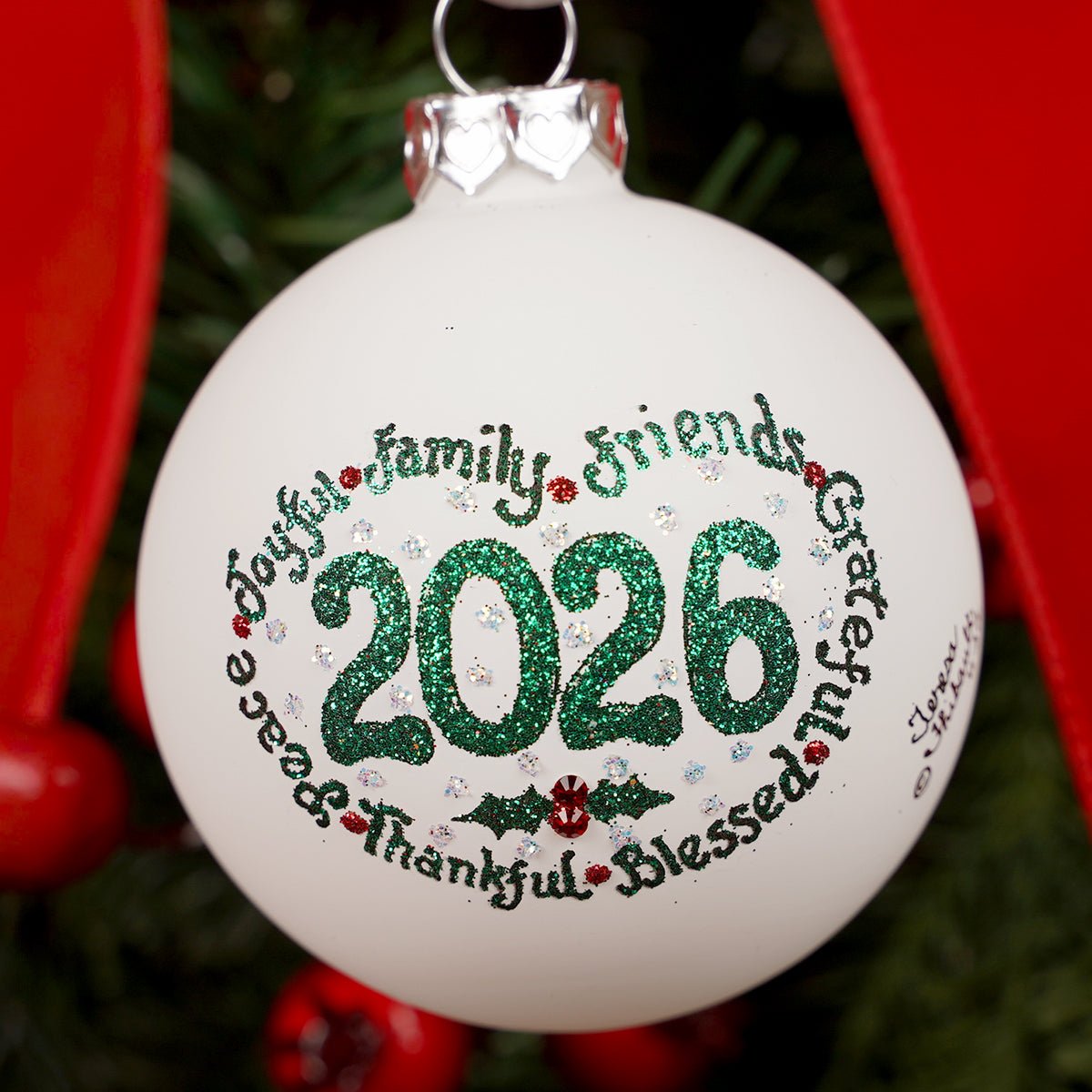 Joyful Family Friends 2026 Ornament