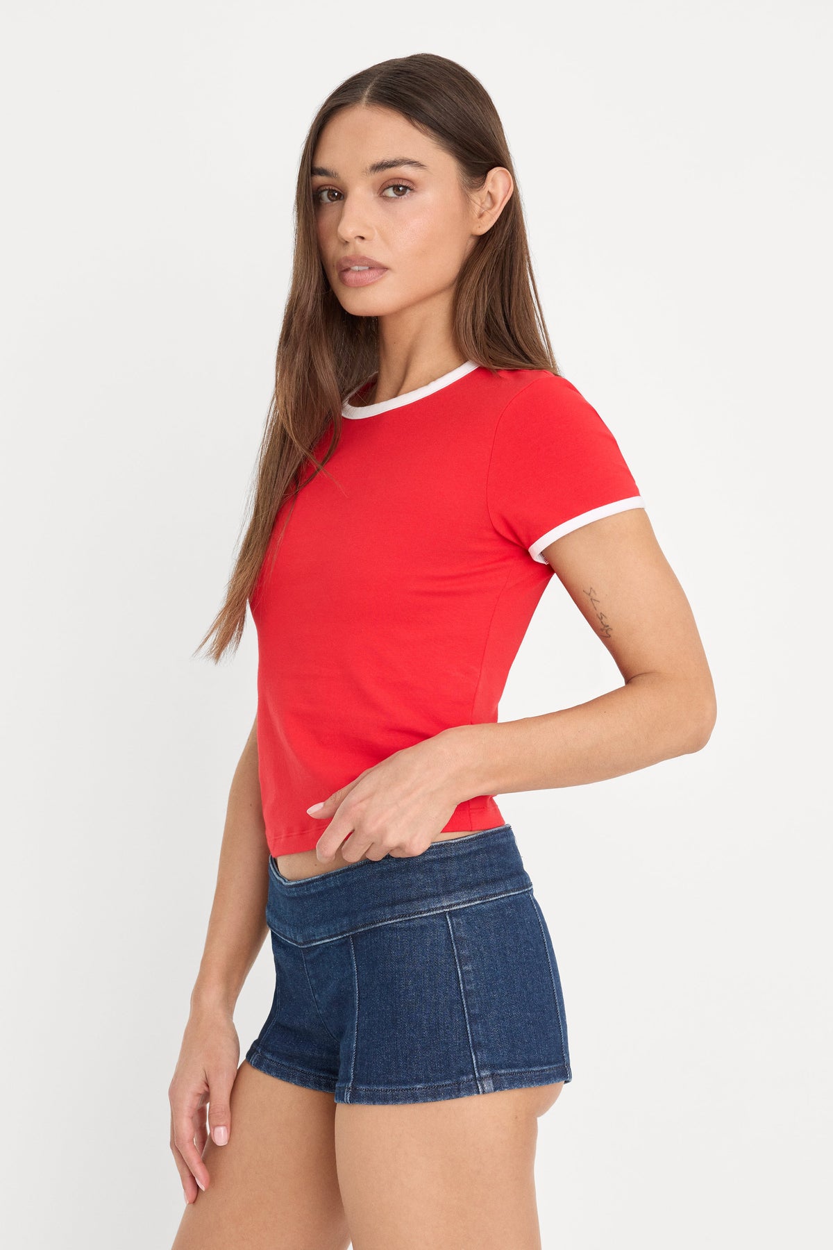 THE RINGER BABY TEE | FLAMING HOT