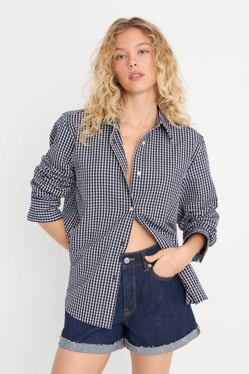 THE SEERSUCKER SHIRT | HORIZON GINGHAM SMALL