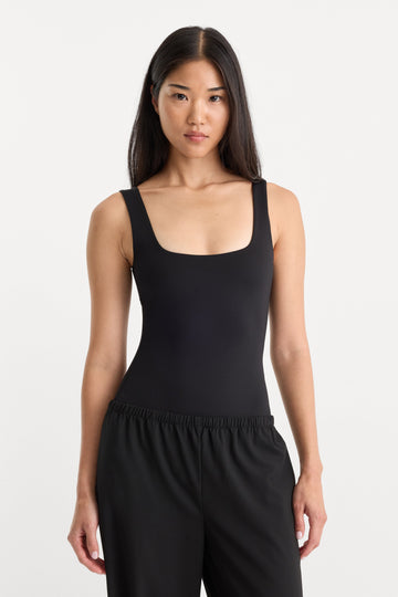 SCULPTING MODERN TANK BODYSUIT | BLACK