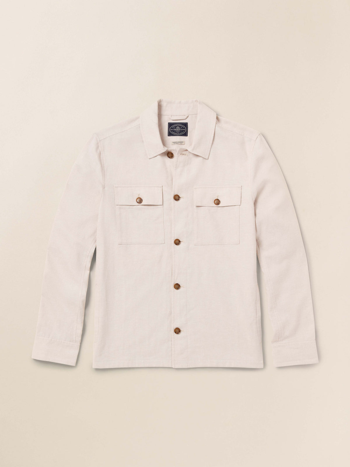 Movement Linen Shirt Jacket - Dorset Sand