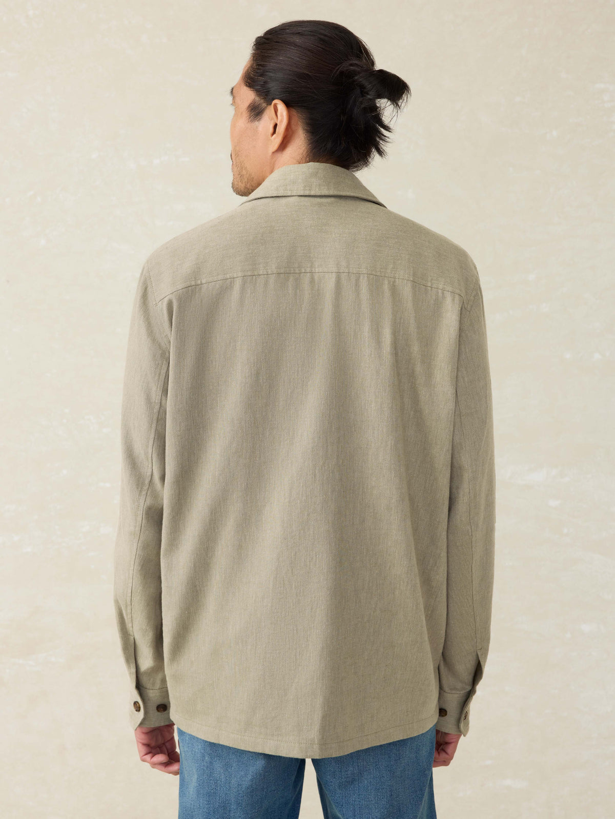 Movement Linen Shirt Jacket - Sage Cliff
