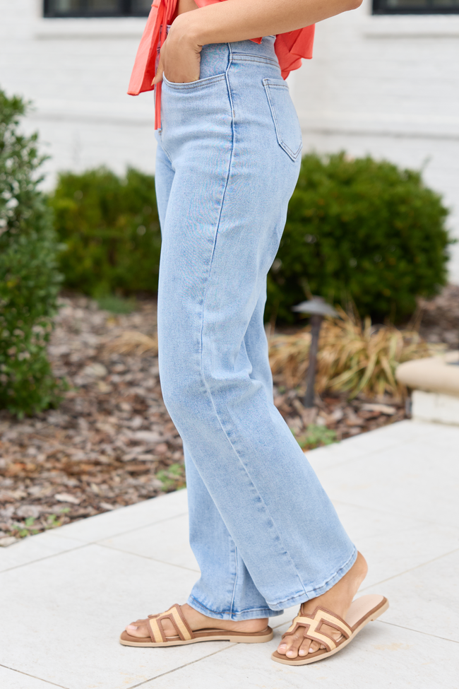 Tatum Light Wash Straight Leg Jeans
