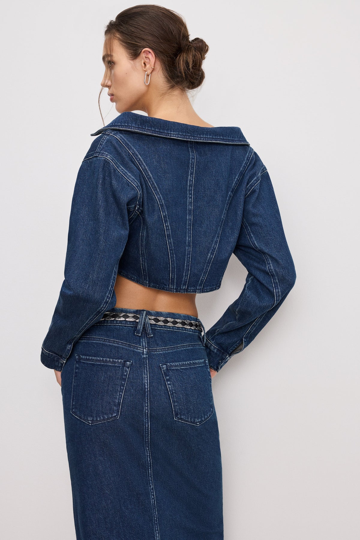DENIM OFF SHOULDER TOP | INDIGO724