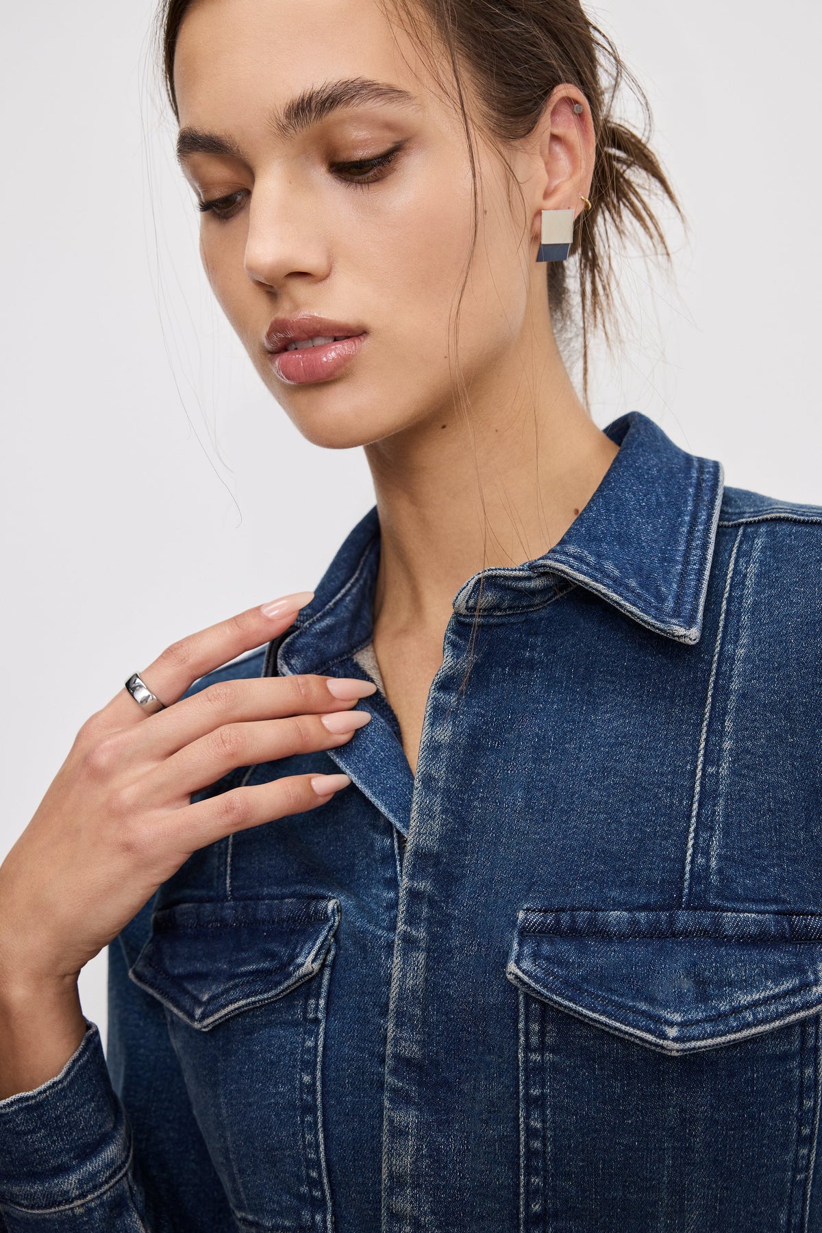 FIT FOR SUCCESS LONG SLEEVE MIDI DRESS | INDIGO724