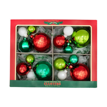 HS Cluster Ornaments 4 Count