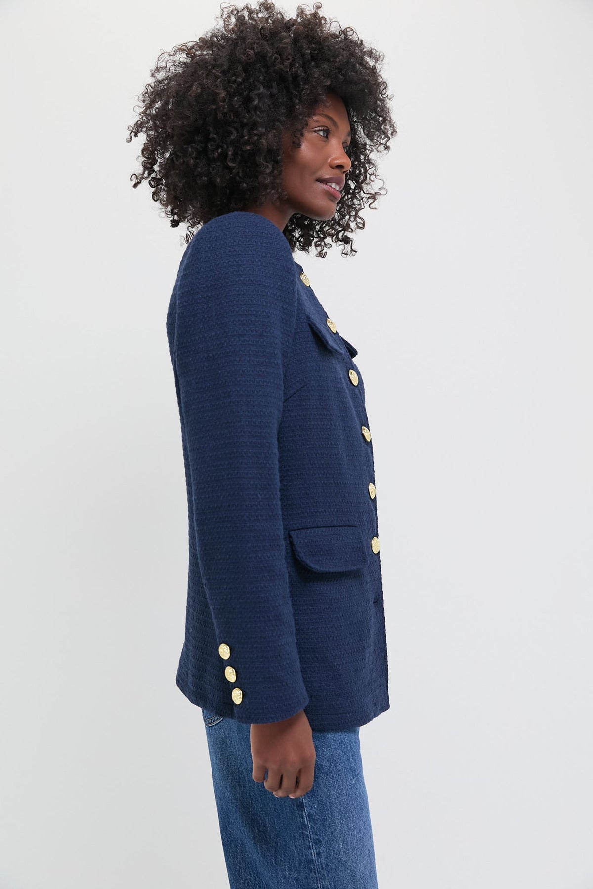 Navy Tweed Jennings Jacket
