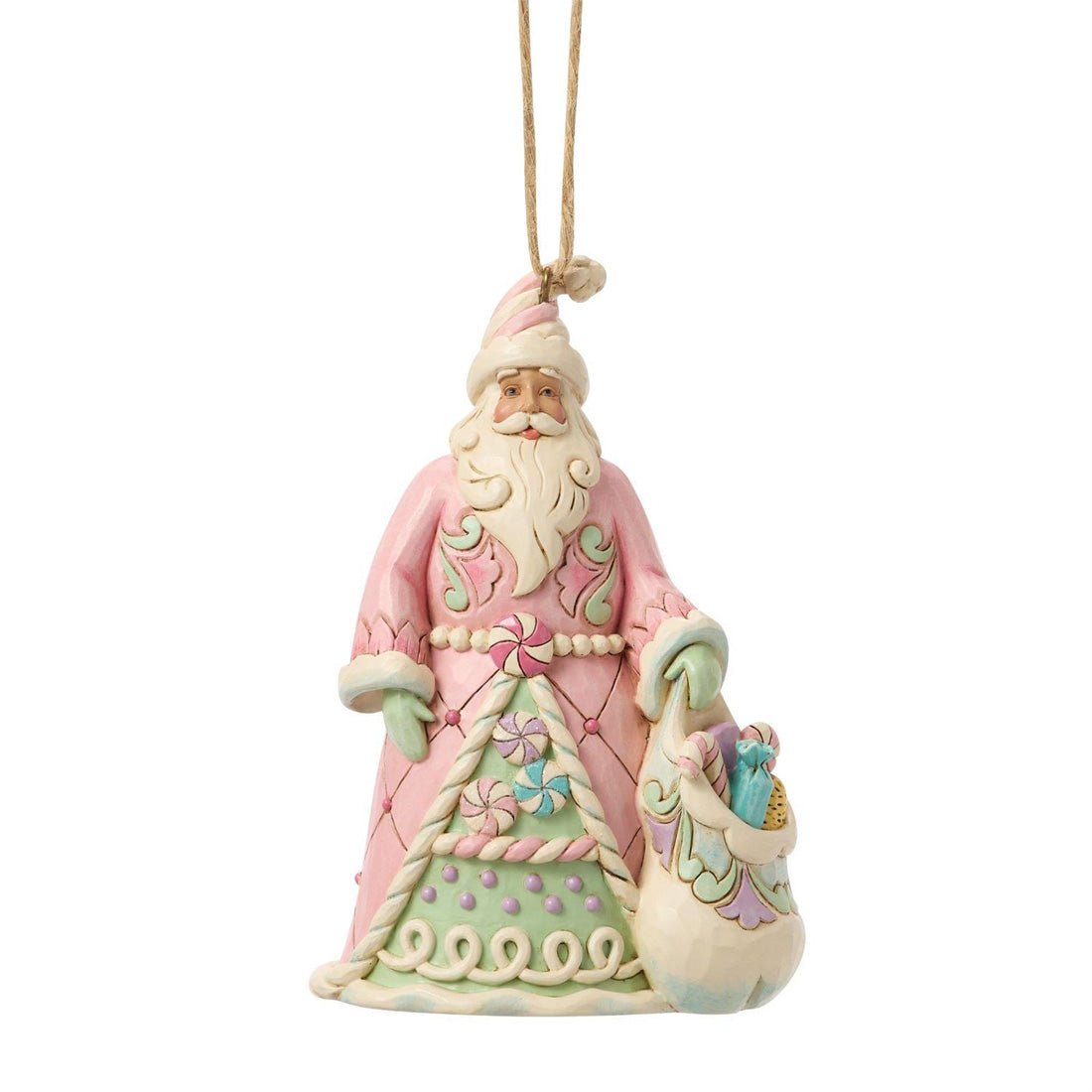 Sweets Santa With Bag Of Candy Ornament