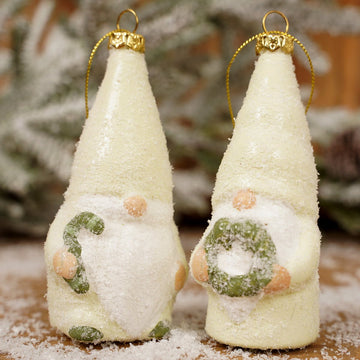 Iced Lime Green Gnome Ornament