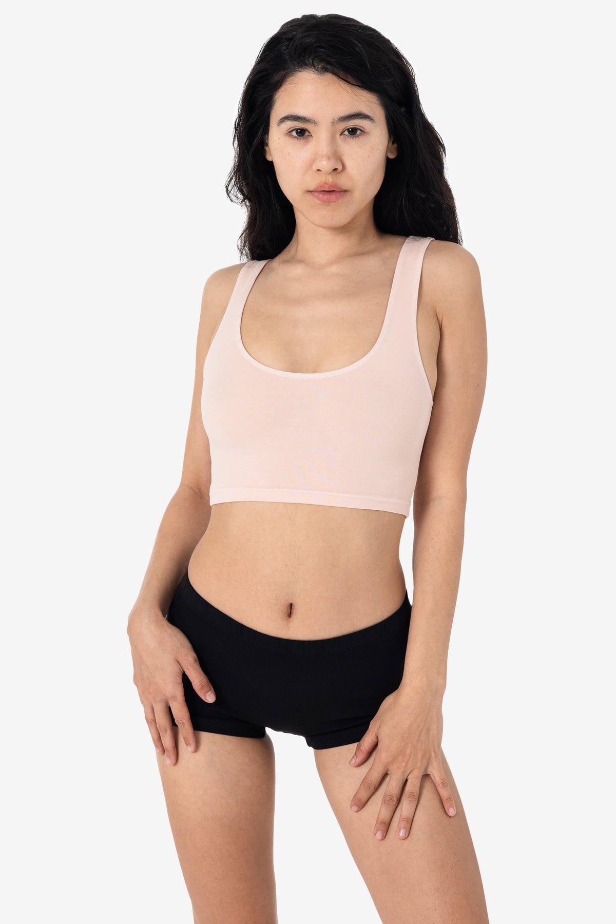 8383GD - Garment Dye Cotton Spandex Crop Tank