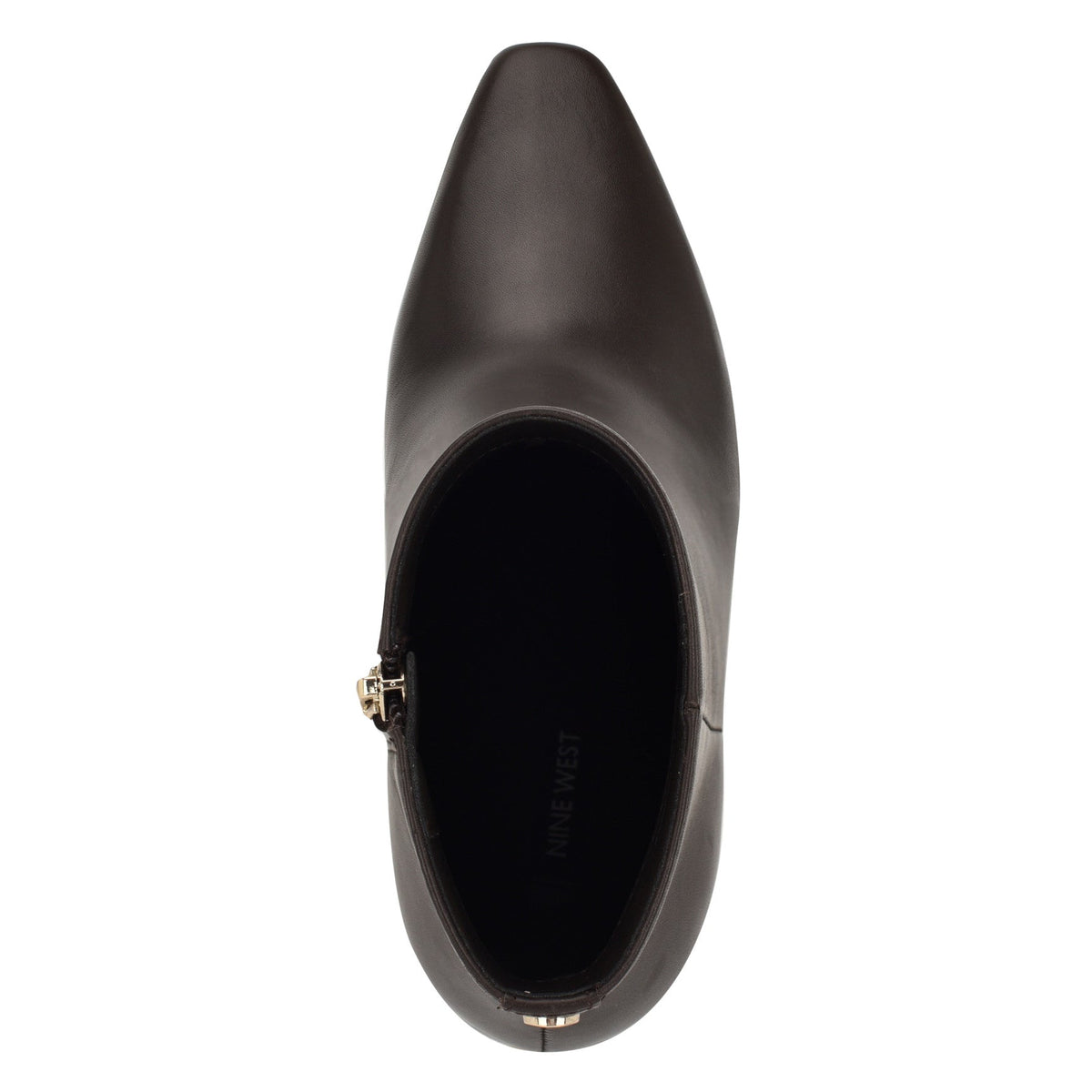 Reraye Block Heel Ankle Leather Booties
