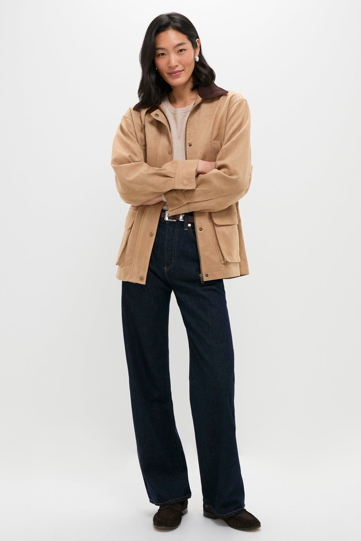 Vegan Suede Barnaby Barn Jacket